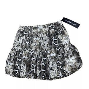 Madden Girl Snake Print Bubble Skirt Women 5 Streetwear Animal Print New